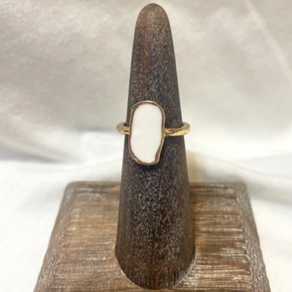 Beautiful Enamel Aurora Ring Size 6